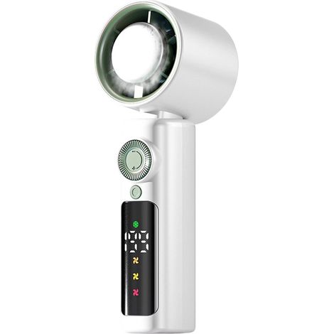 1 Ventilateur, 100 vitesses, écran LED, batterie 4000 mAh, USB-C, pour extérieur, bureau, voyage (1/5)