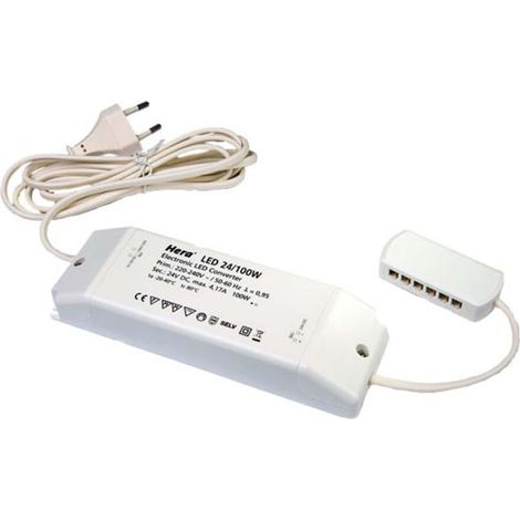 Hera LED-Trafo 24V/100W 12fach Vert 20604003301 (1/4)