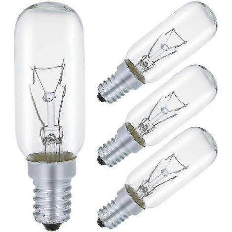 Ampoule pour hotte aspirante E14 40W T25 230V lumière blanc chaud 2700K ampoule incandescente à intensité variable (paquet de 4) (1/5)