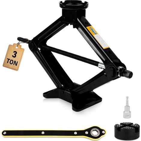 3T Wagenheber Scherenwagenheber bis 45cm Hubhöhe für Auto, SUV, MPV (1/5)