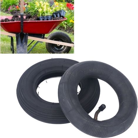 Schwarzer, 7 Zoll großer, aufblasbarer 35 PSI-Rollenreifen mit Schlauch und Outdoor-Reifen (1/5)