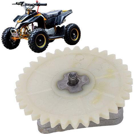 Motorrad-Ölpumpenbaugruppe, silberne, verformungsbeständige und verschleißfeste Ölpumpenbaugruppe mit Ritzel aus Metalllegierung für Motorräder. (1/3)