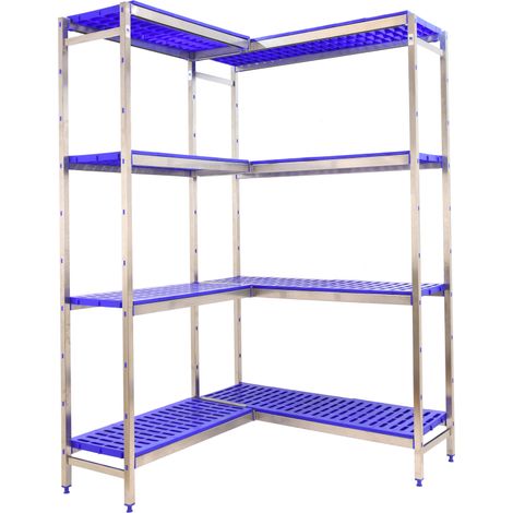 Simonrack Metallregal blau aus Edelstahl