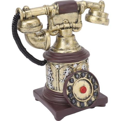 Téléphone Artisanal Vintage Décoration Filaire Rétro Maison Café -28 (1/5)