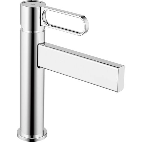 Grifo de lavabo con mezclador monomando Dior Cromo caño bajo GME (1/2)