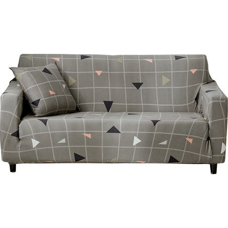 Housse de Canapé Universelle Extensible Polyester 4 Places Antidérapante Douce et Résistante pour Salon Moderne Confortable (1/5)