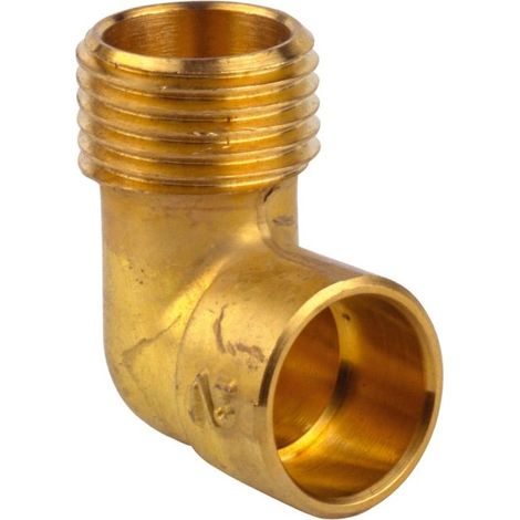 Coude à souder 90° 92GC femelle à souder Ø22 - mâle à visser 1" - THERMADOR 92GC2226