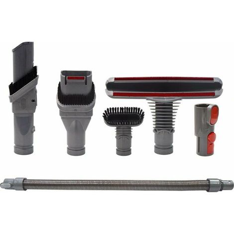 Green Mobility-Brosse Kit Accessoires avec Tuyau pour Dyson V8 V7 V6 V10 SV10 SV11 Aspirateur avec Adaptateur,Total Clean Pièces pour Dyson V6 DC45 DC35 DC52 DC29 DC62 DC33 DC34 (6 in 1) (1/4)