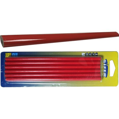 SIFER sifer lapiz carpintero blister 6 piezas 424001 , sifer lapiz carpintero blister 6 piezas 424001