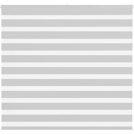 Doppelrollo Hellgrau 165x150 cm Stoffbreite 160,9 cm Polyester