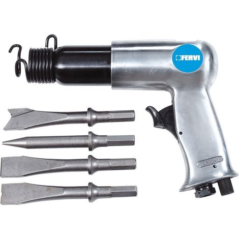 MARTILLO NEUMATICO CON 4 FORMONES HEXAGONALES FERVI 0059