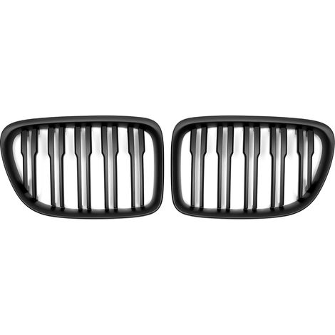 Grille De Calandre Avant 51112993305/51112993306 Grille De Calandre De Pare-Chocs Avant Double Slat Noir Mat 1 Paire (1/5)