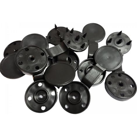 Lot de 20 clips de fixation pour brise-vue – Résistance anti-UV – Diamètre passage fil 9 mm – Poids compatible 90 à 350 g/m²