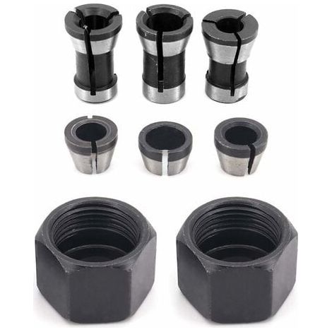 Tête de Mandrin, Mandrin de perceuse,6 mm 6.35 mm 8 mm Tête adaptateur Convertisseur, 6 Pièces (1/5)