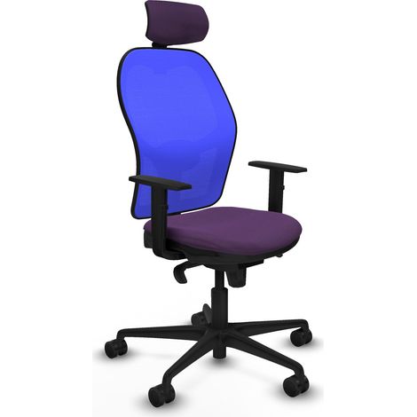 Silla de Oficina con Cabecero Piqueras y Crespo 1D036N2 Morado