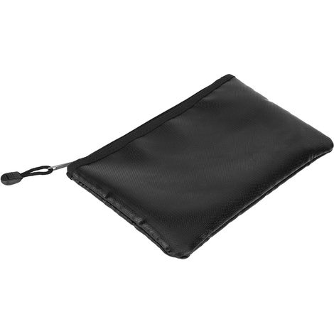 Pochette document ignifuge étanche pour passeport argent ordinateur portable maison 27x16cm (1/5)