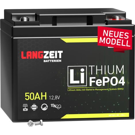 Langzeit Lithium Batterie 50Ah 12V