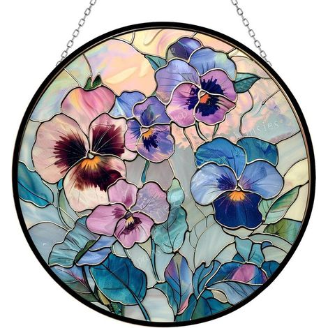 Attrape-soleil en vitrail artisanal 25 cm – Déco maison (1/4)