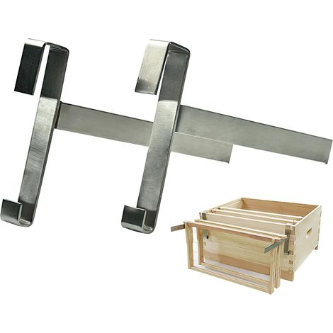Bienenstockrahmenhalter, 2 Stück 8,5 Zoll Edelstahl-Bienenstockständer, 5 Bienenstockrahmenhalter mit voller Kapazität, Imkerstützständer für Imker (1/5)