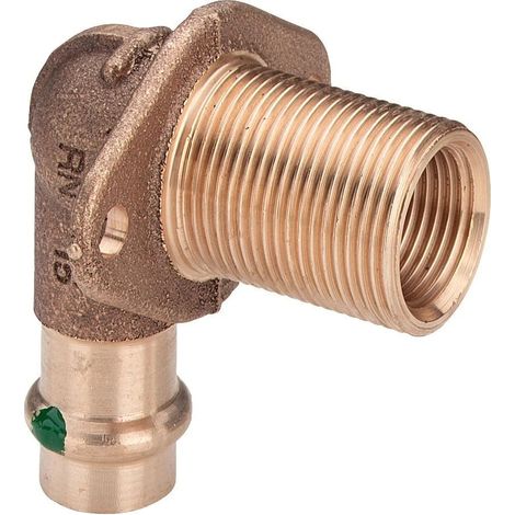 Viega Passaparete Profipress Sanpress, d 15mm, Rp 1/2, G 3/4 bronzo rosso o bronzo al silicio Modello 2232.1, 279288