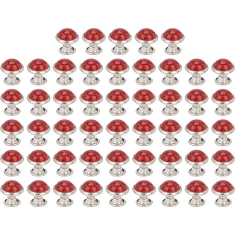 50 pièces de clous ronds turquoise 8mm pour bracelets, sacs et décoration DIY - Accessoires créatifs (1/5)