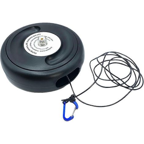 Antenne RF de poche 1–30 MHz, antenne ondes courtes, balun horizontal en V inversé, ligne d'alimentation longue, large bande, alimentation d'extrémité, portée : 40 m (1/5)