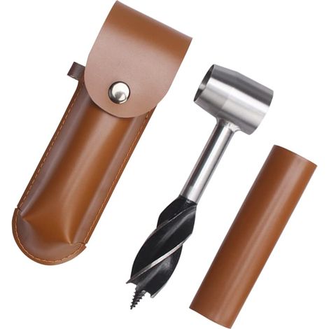 Perceuse à Main pour le Travail du Bois Cle a Vis Manuelle Perceuse à Tarière Manuelle Foret à Bois Perforateur Foret à Main Polyvalente pour Extérieur Camping Bushcraft (1/5)