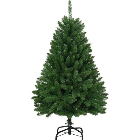 Sapin de Noël Arbre de Noël artificiel à charnières avec support vert 150 cm (1/5)