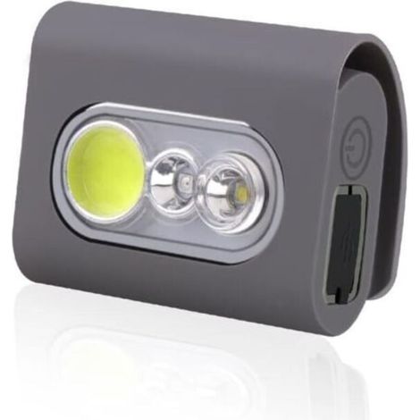 Lampe de course à clipser, lampe de course LED de sécurité de 2000 lumens, avec clip magnétique puissant, lampe de nuit rechargeable par USB, convient aux coureurs, joggeurs, promeneurs de chiens (1/5)