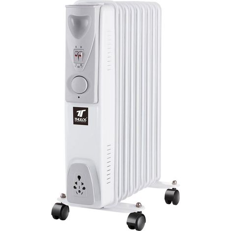 Thulos Radiatore a Olio Bianco 9 Elementi 2000W
