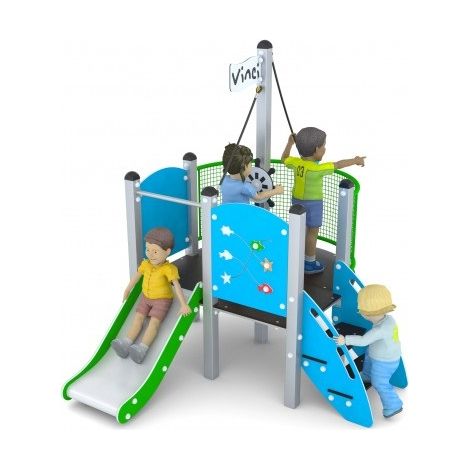 Gioco Per parchi Scivolo A Forma Di Nave 586 x 498 x H 250 cm (1/2)
