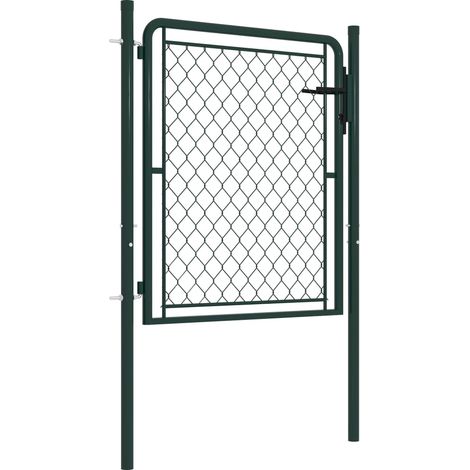 Portillon Acier 100 x 75 cm Vert CFW401650 (1/4)