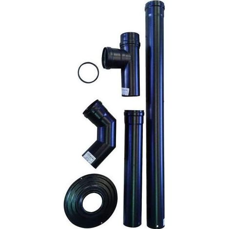 Smalbo, Kit Tubi per Pellets Pronto-Pellet, Diametro 8 cm