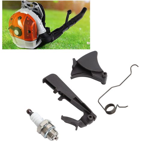 Kit de ressort de gâchette d'accélérateur et de bougie d'allumage pour tronçonneuses pneumatiques, compatible avec les modèles Husqvarna 340, 345, 346XP, 350, 351, 353, 357XP et 359. (1/5)
