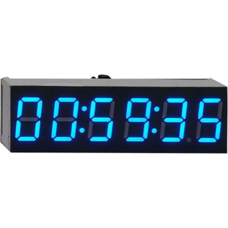 Mini reloj digital de tubo, movimiento modular de 6 dígitos con indicador de segundos, reloj electrónico digital luminoso, chip RX8025 (1/5)