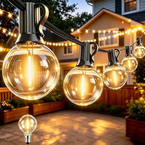 Guirlande Lumineuse Exterieure 15M, IP45 Étanche et Incassable (1/5)