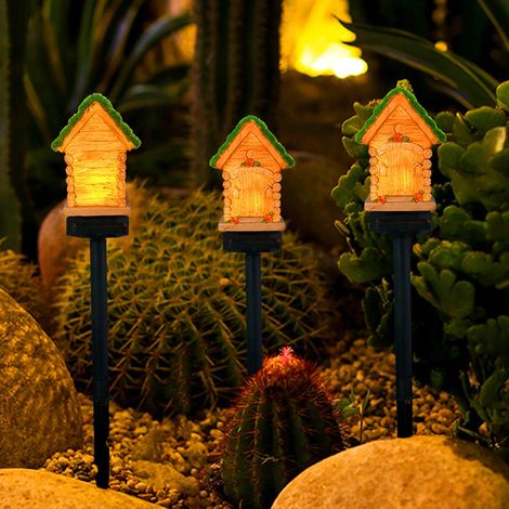 Luminaire Solaire - Maison Dans L Arbre - LED Blanc Chaud - 6 à 8 H Autonomie - Panneau Solaire Polycristallin - Pour Jardin Extérieur - 1 Pièce (1/5)