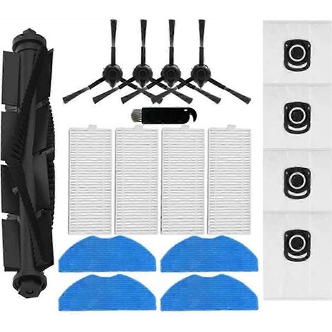 Pour aspirateur robot X-Plorer Série 75 S+ RG8597W : brosse latérale principale, filtres HEPA, chiffon de nettoyage, bac à poussière (1/5)