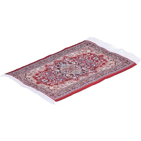 Tapis tissé pour maison de poupée à l'échelle 1:12, accessoire de décoration miniature unique et exquis n° 2 (1/5)