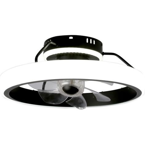 Dinirot LED-Deckenventilator Schwarz 50W 4800Lm. CCT Dim
