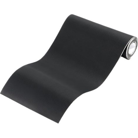 Simili Cuir Autocollant,Cuir Adhesif Reparation Canapé pour Réparation et Rénovation,Patch Cuir Auto-adhésif Rénovation en Cuir pour Siège Voiture,Bottes,Sac À Main,Sacs Souples-Noir,50x100cm (1/5)