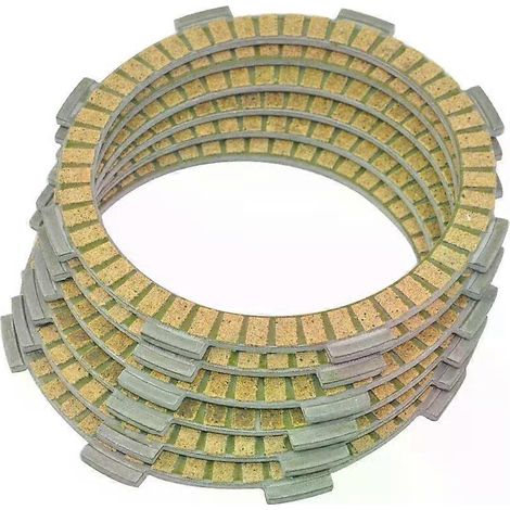 Lot de 6 disques d'embrayage à friction pour moteur de moto Kawasaki KMX125 (1991-1998)