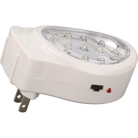 LED-Notleuchte 2W Kaltweiß, 2 Helligkeitsstufen, Energiesparmodus, wiederaufladbar, Netzanschluss, AC11