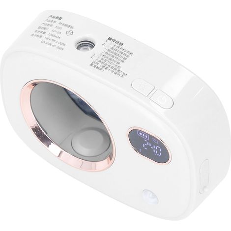 Ultraschall-Duftdiffusor mit intelligenter digitaler Anzeige für die Aromatherapie, ideal für Toiletten, Wohnzimmer und Hotels (weiß). (1/5)