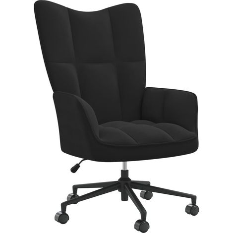 Chaise de relaxation Noir Velours 9 (1/5)