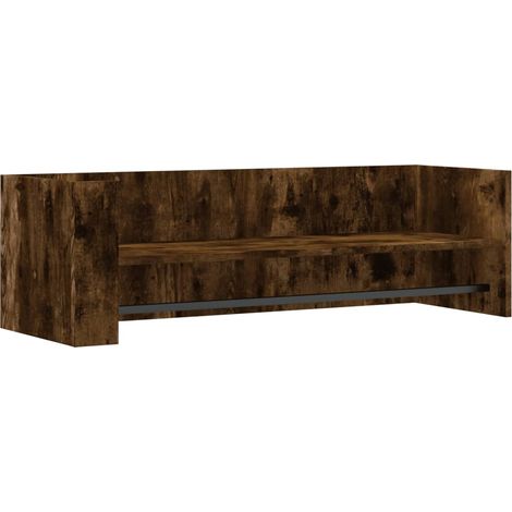 Maison Exclusive - Wandregal Räuchereiche 100x35x30,5 cm Holzwerk