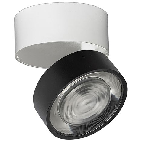 Hole Applique/Plafoniera LED 7W 3000K CRI90 38° IP20 Nero - Rossini Group Illuminazione da parete o soffitto orientabile di design (1/5)
