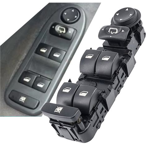 6554.HQ is suitable for single-switch window control switches in Citroën C5 cars from 2002 to 2008. (1/4)