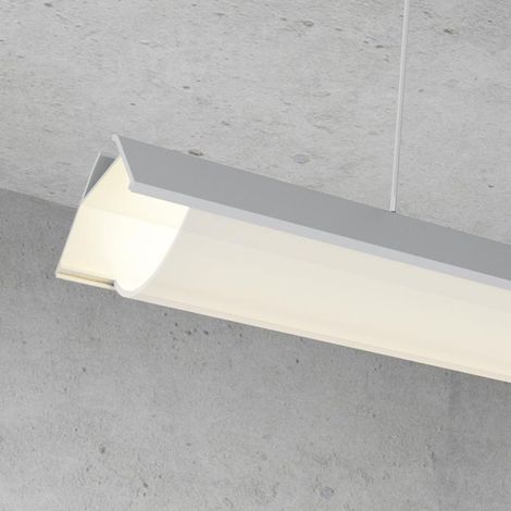 IluminaShop - Perfil de Aluminio Redondo Oehq 12V/24V/220V 2 metros – Opcional Colgante (1/3)