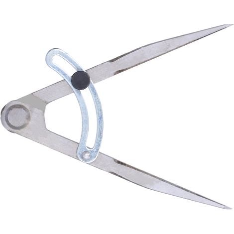 Flügelzirkel aus Kohlenstoffstahl, verstellbarer Winkelanreißer für Holzbearbeitung, 126 mm (1/5)